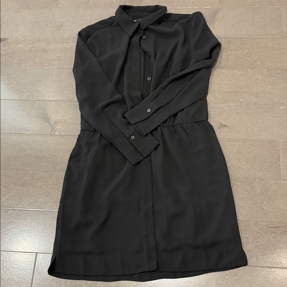Banana Republic Classic Black Long Sleeve Dress NWOT
